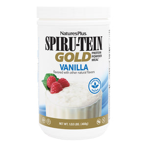 Frontal product image of SPIRU-TEIN® GOLD Shake - Vanilla containing 1.03 LB