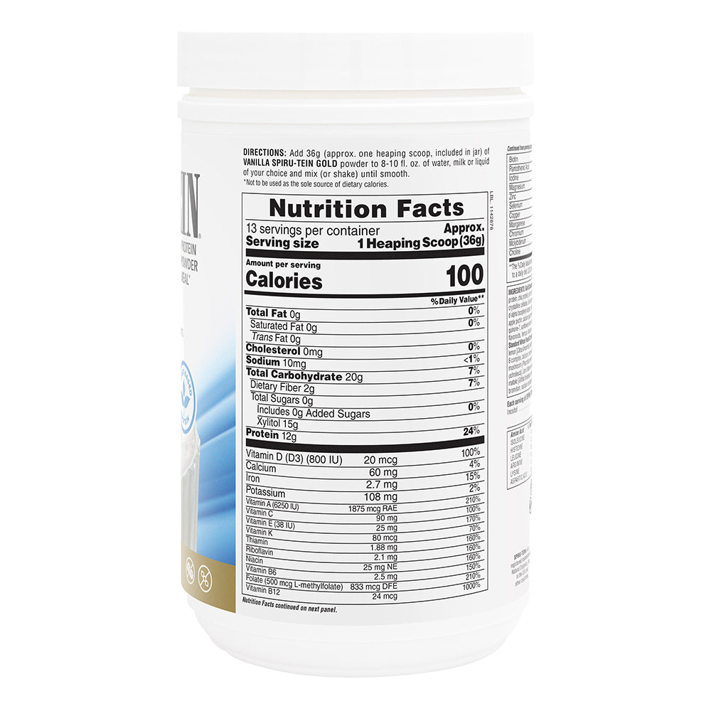 product image of SPIRU-TEIN® GOLD Shake - Vanilla containing 1,03 LB