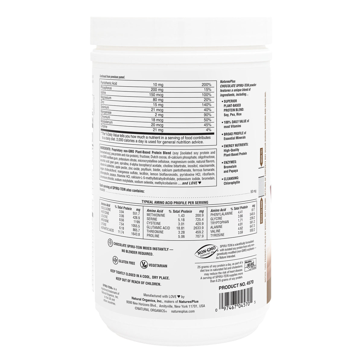 product image of SPIRU-TEIN® Protein Powder Meal** - Chocolate containing 1,05 LB