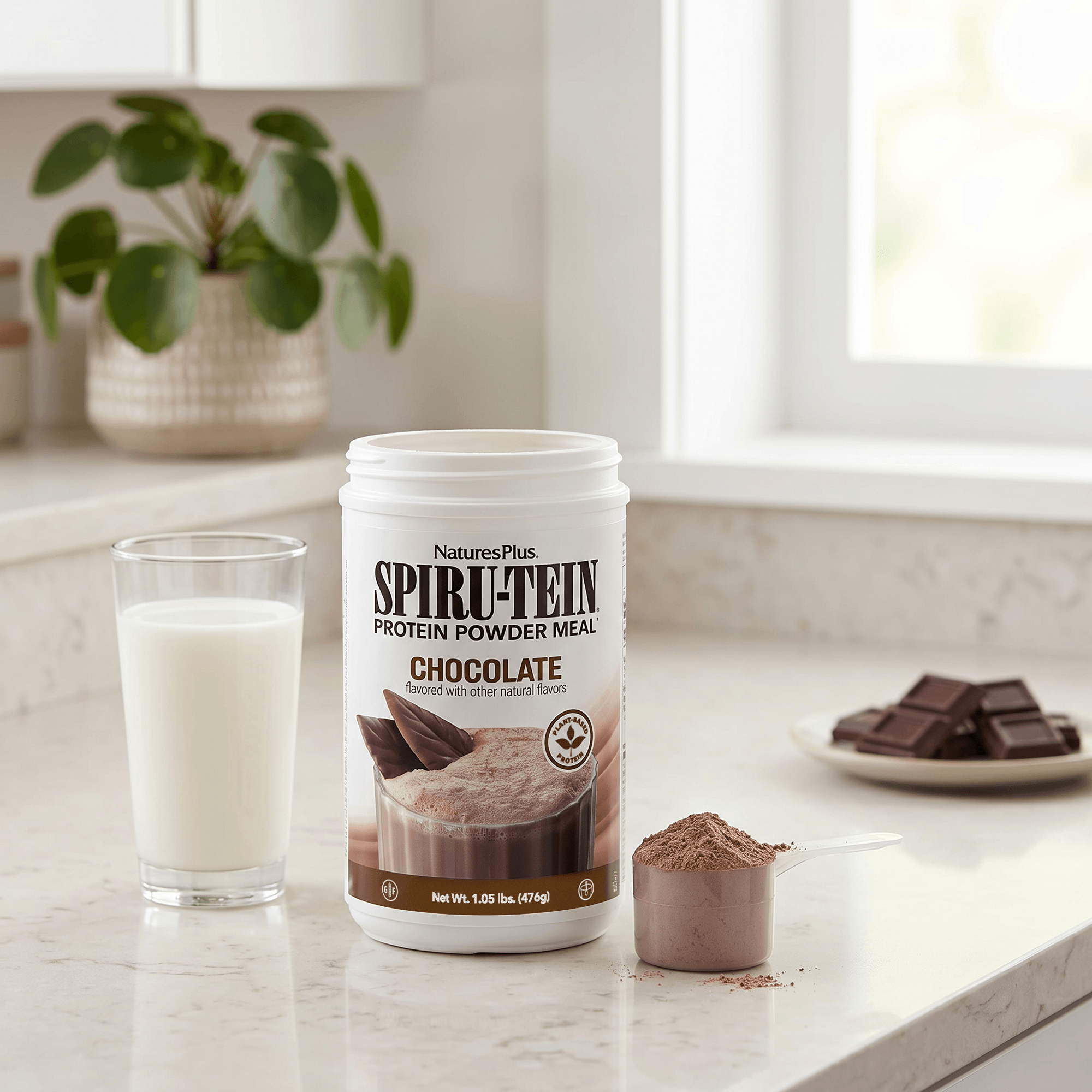 SPIRU-TEIN® Protein Powder Meal** - Chocolate - 1.05 LB
