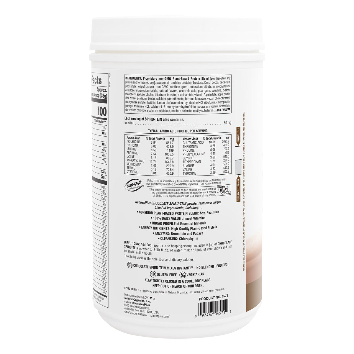 product image of SPIRU-TEIN® Protein Powder Meal** - Chocolate containing 2,10 LB