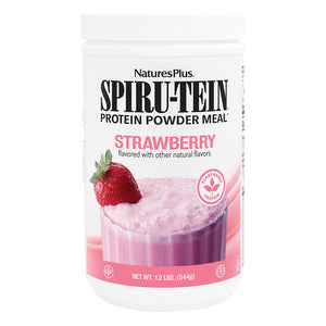 Frontal product image of SPIRU-TEIN® High-Protein Energy Meal** - Strawberry containing 1.20 LB