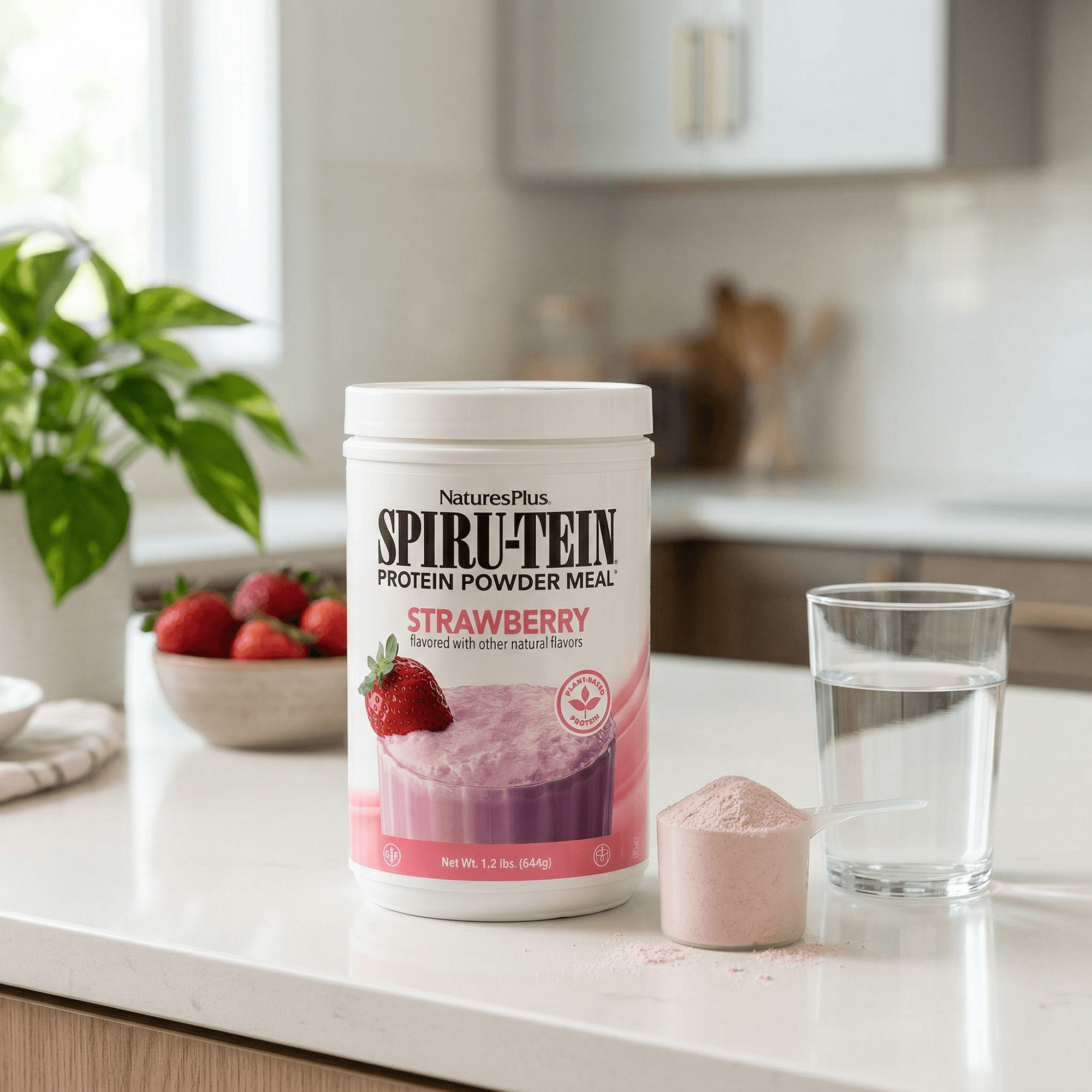 SPIRU-TEIN® Protein Powder Meal** - Strawberry - 1.20 LB