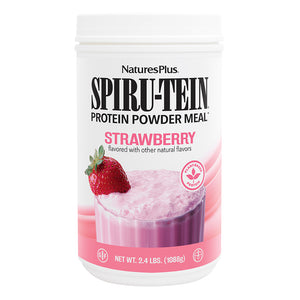 Frontal product image of SPIRU-TEIN® High-Protein Energy Meal** - Strawberry containing 2.40 LB
