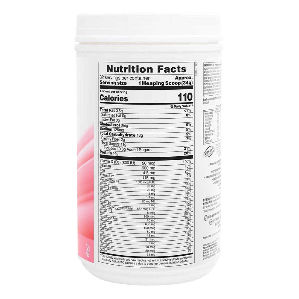 product image of SPIRU-TEIN® High-Protein Energy Meal** - Strawberry containing 2.40 LB