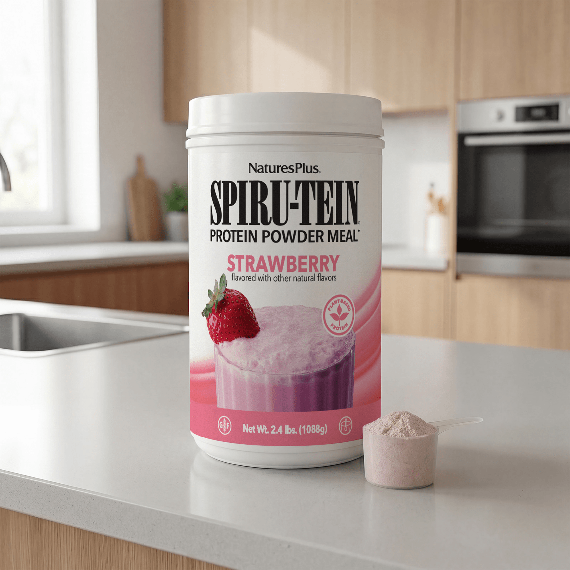 SPIRU-TEIN® Protein Powder Meal** - Strawberry - 2.40 LB