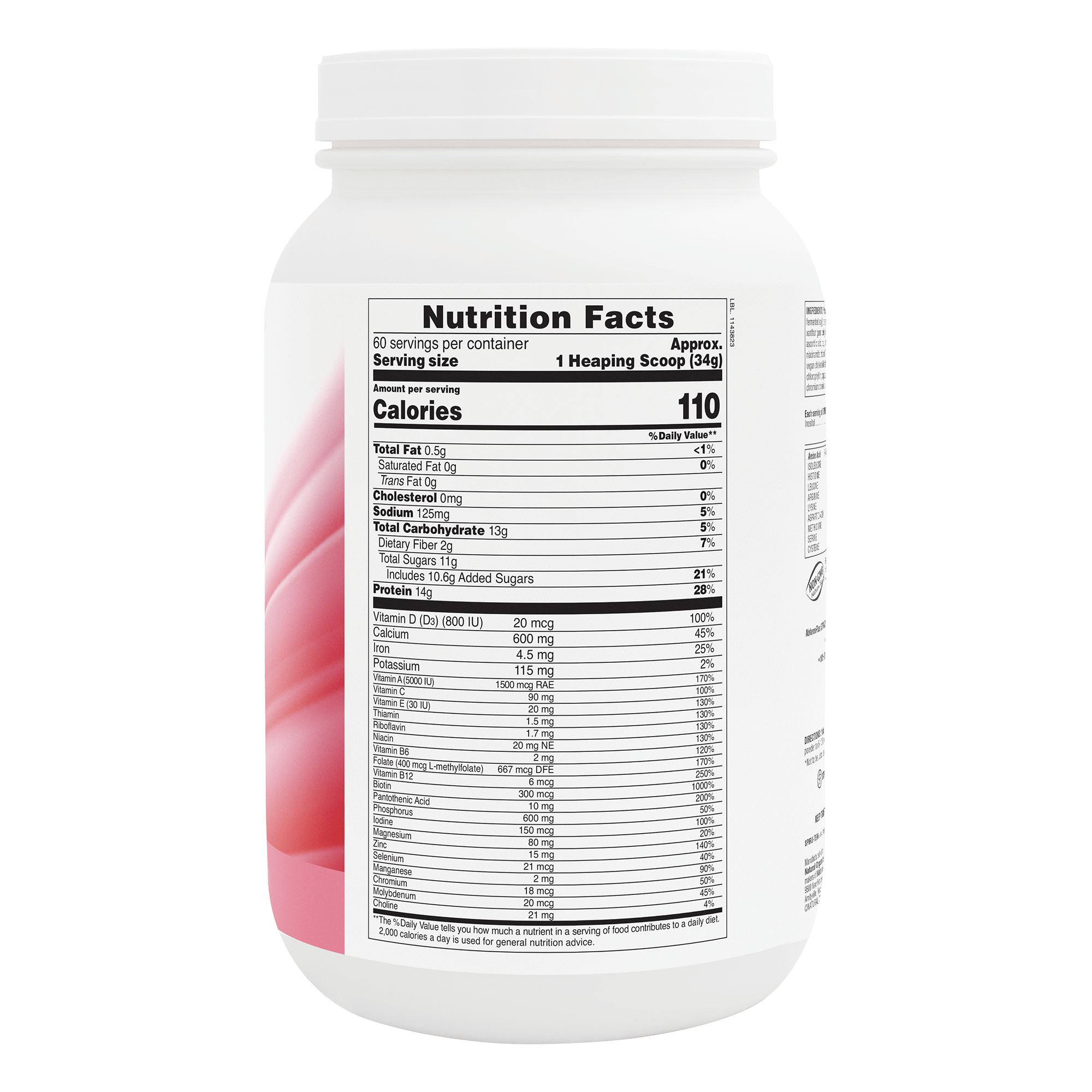 SPIRU-TEIN® Protein Powder Meal** - Strawberry - 4.50 LB