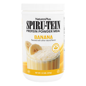 Frontal product image of SPIRU-TEIN® Protein Powder Meal** - Banana containing 1.20 LB