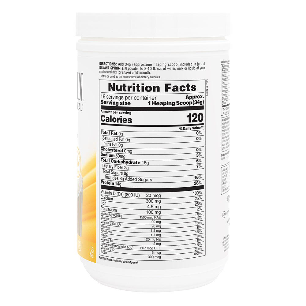 product image of SPIRU-TEIN® Protein Powder Meal** - Banana containing 1.20 LB