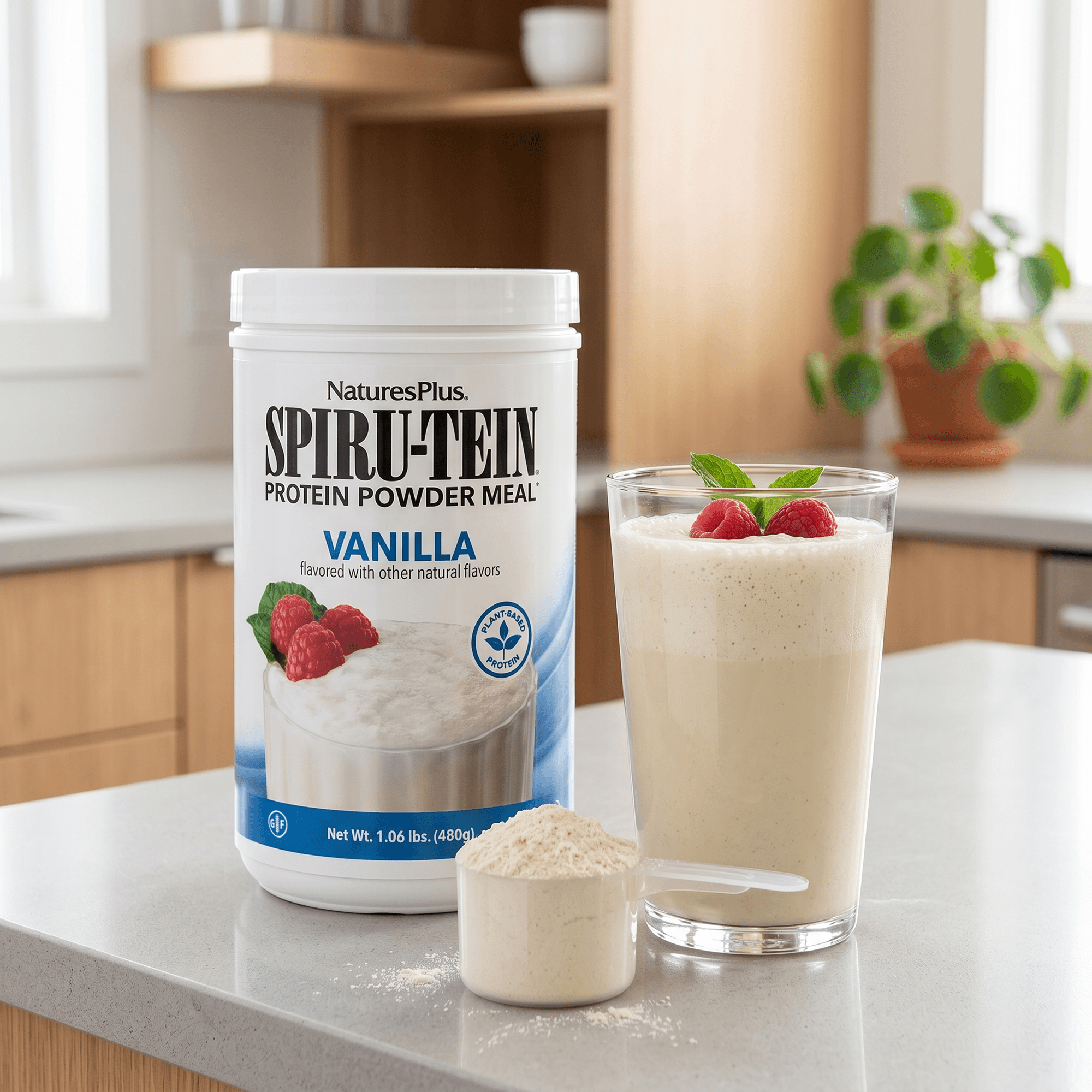 SPIRU-TEIN® Protein Powder Meal** - Vanilla - 1.06 LB