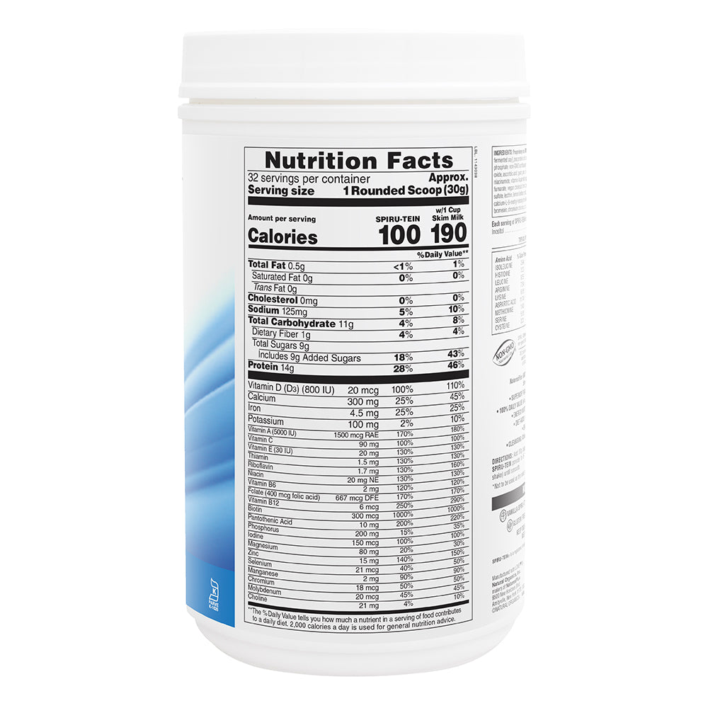 product image of SPIRU-TEIN® Protein Powder Meal** - Vanilla containing 2.12 LB