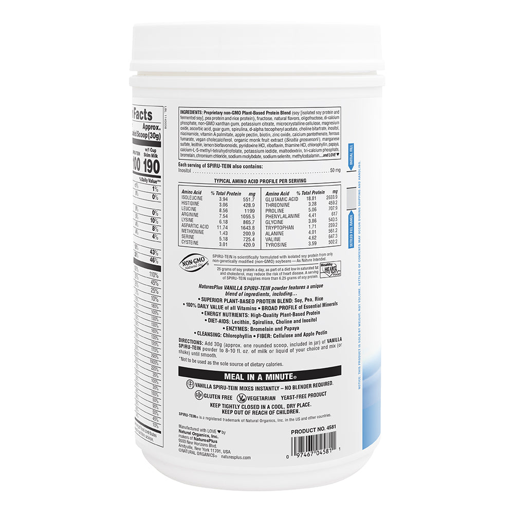 product image of SPIRU-TEIN® Protein Powder Meal** - Vanilla containing 2.12 LB