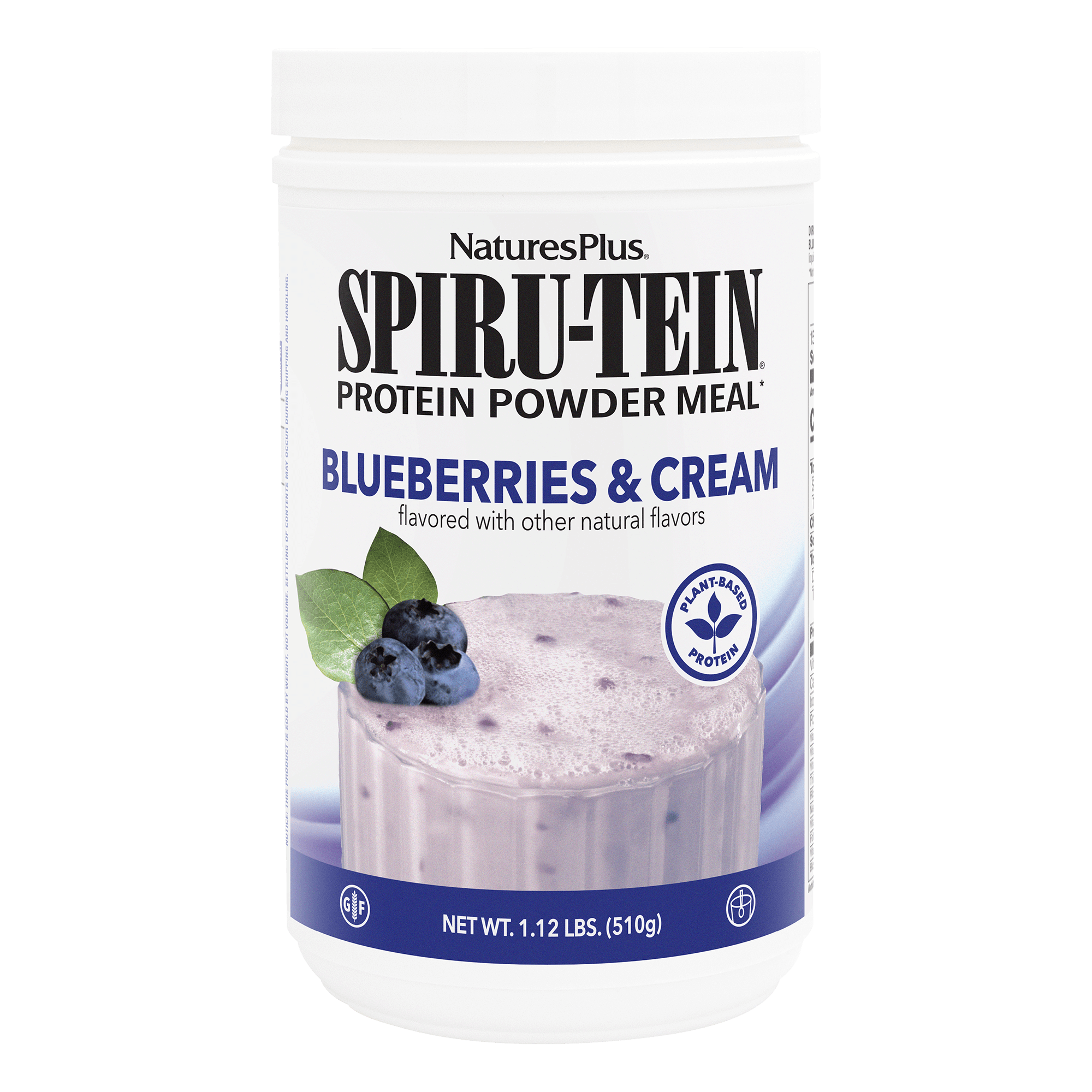 SPIRU-TEIN® Protein Powder Meal** - Blueberries & Cream - 1.12 LB