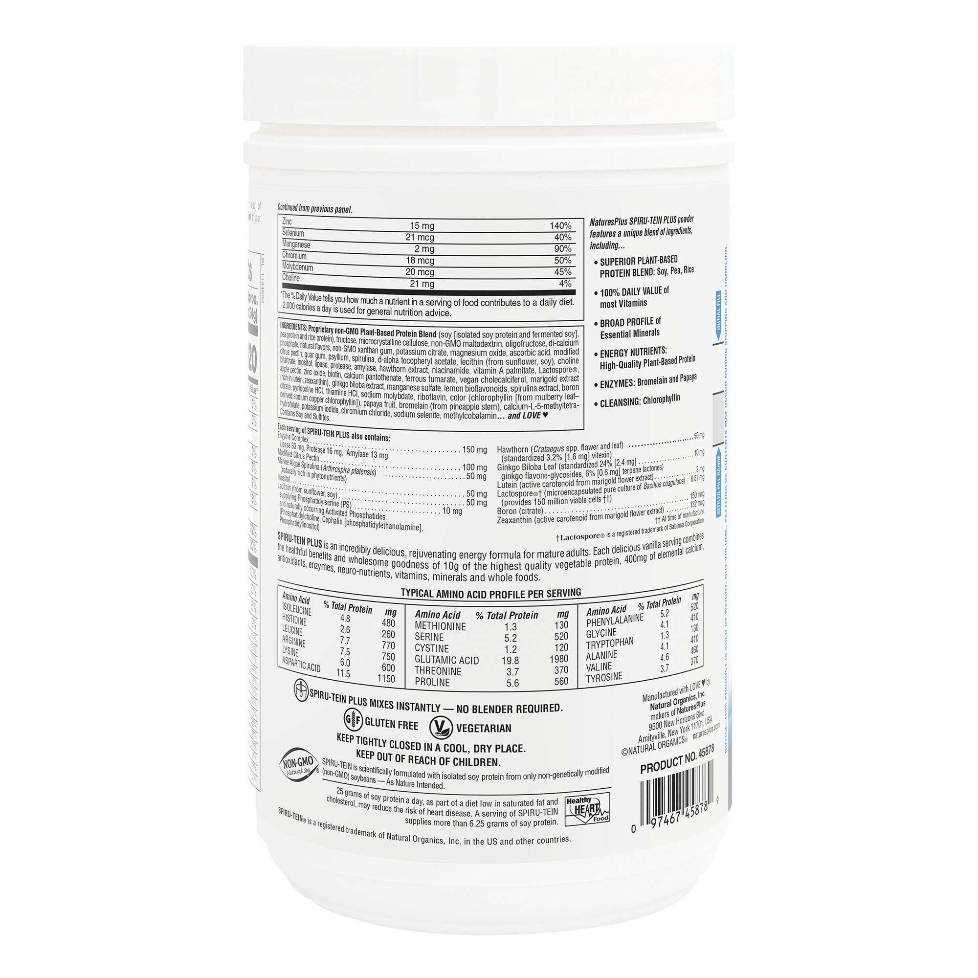 SPIRU-TEIN® Plus Shake - 1.20 LB