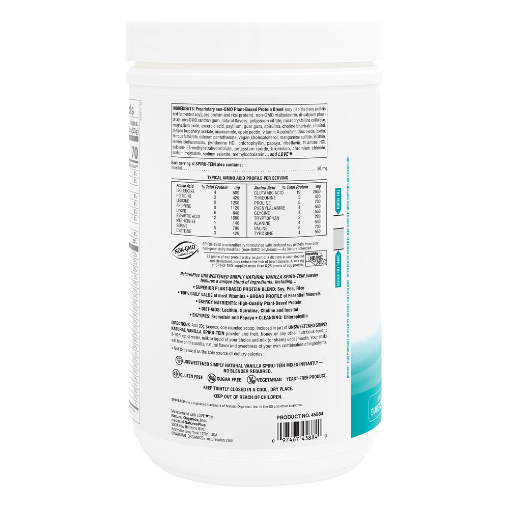 product image of Simply Natural SPIRU-TEIN® Shake - Vanilla containing 1.62 LB