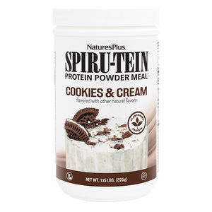 Frontal product image of SPIRU-TEIN® High-Protein Energy Meal** - Cookies and Cream containing 1.15 LB
