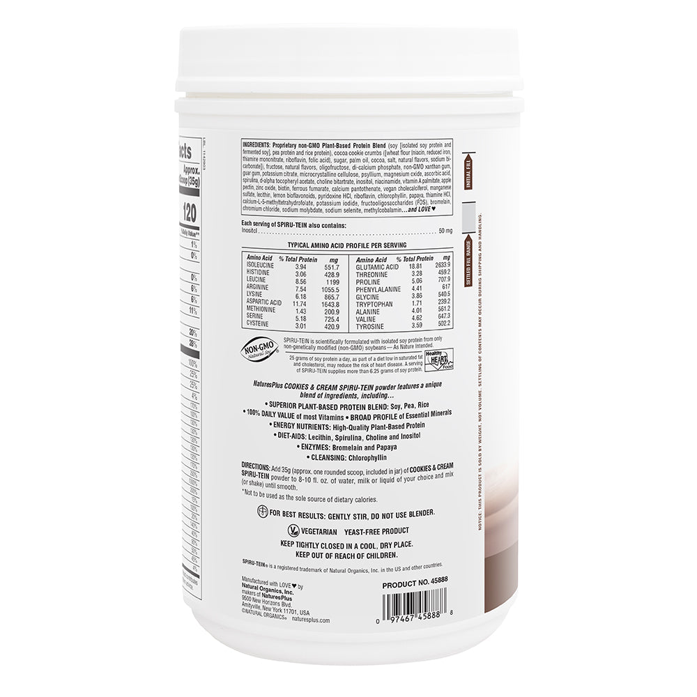 product image of SPIRU-TEIN® High-Protein Energy Meal** - Cookies and Cream containing 2.30 LB