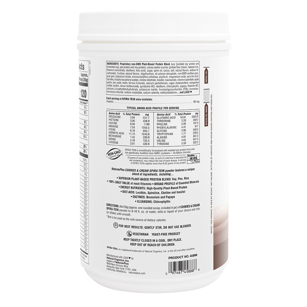 product image of SPIRU-TEIN® Protein Powder Meal** - Cookies and Cream containing 2.30 LB