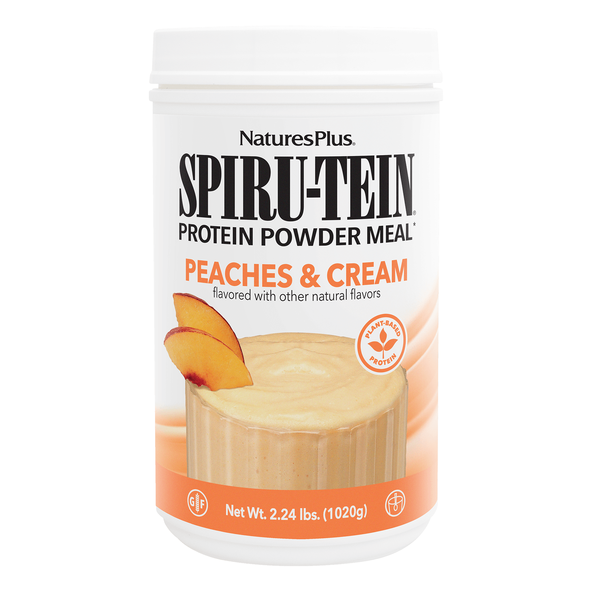 SPIRU-TEIN® Protein Powder Meal** - Peaches & Cream - 2.24 LB