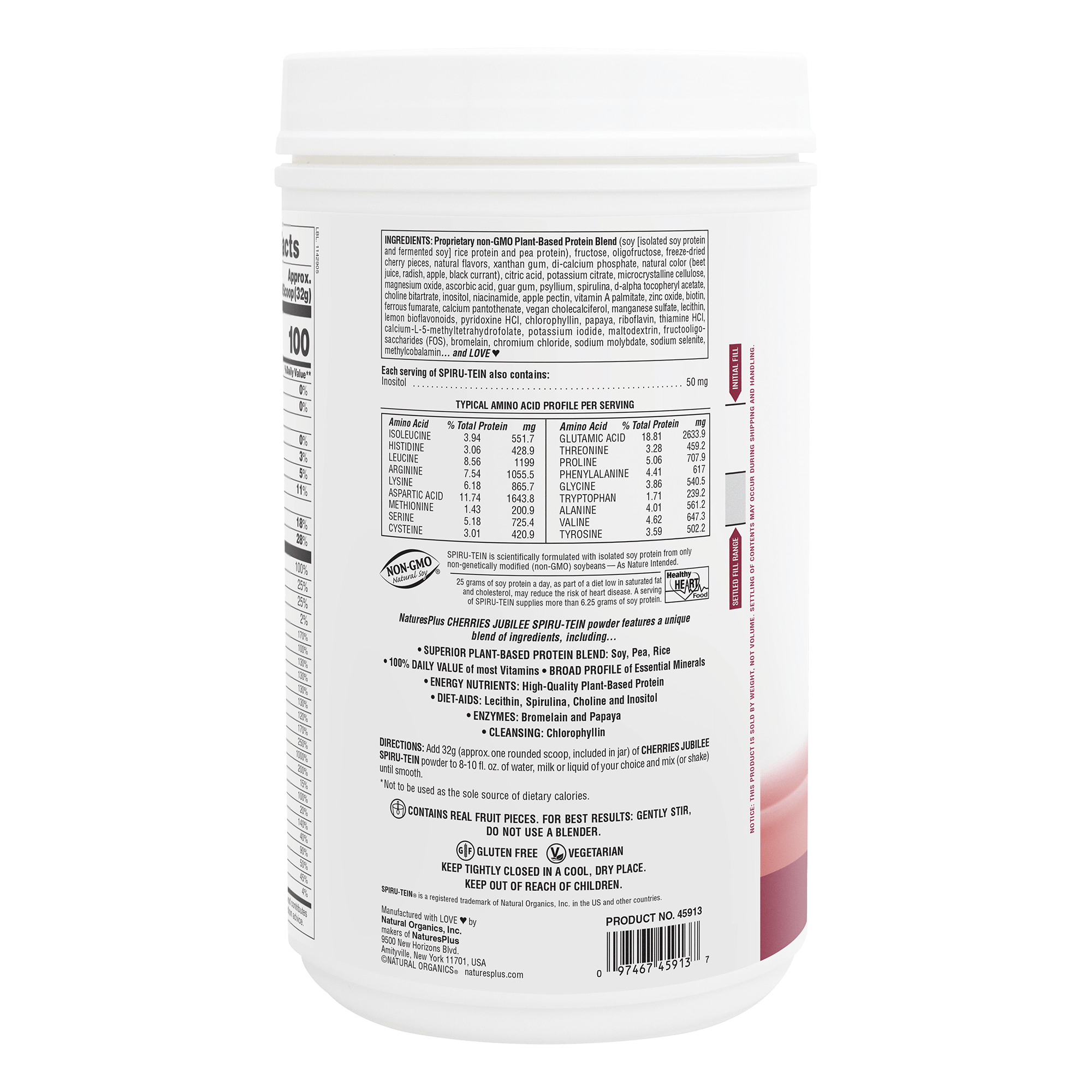 ダイエットサプリ Huron H2H SPIRU-TEIN® Protein Powder Meal** - Cherries Jubilee