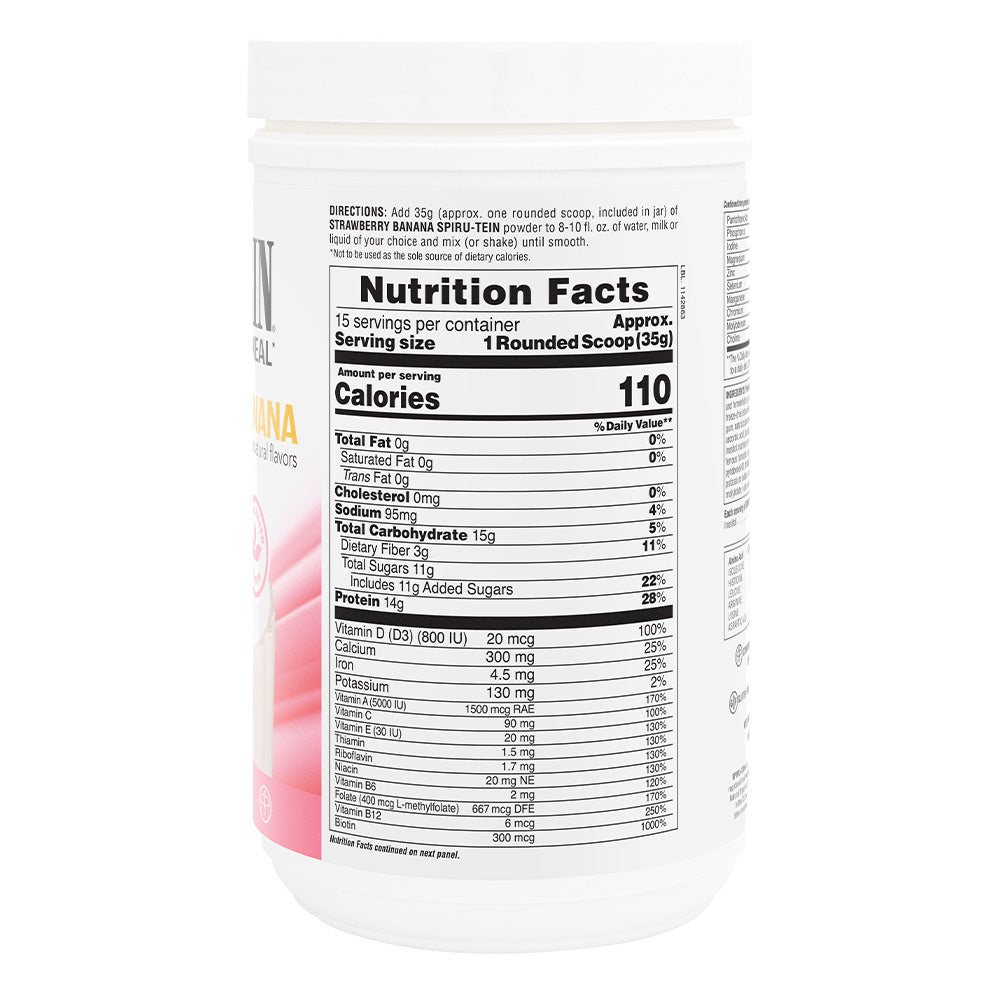 SPIRU-TEIN® Protein Powder Meal** - Strawberry Banana flavor