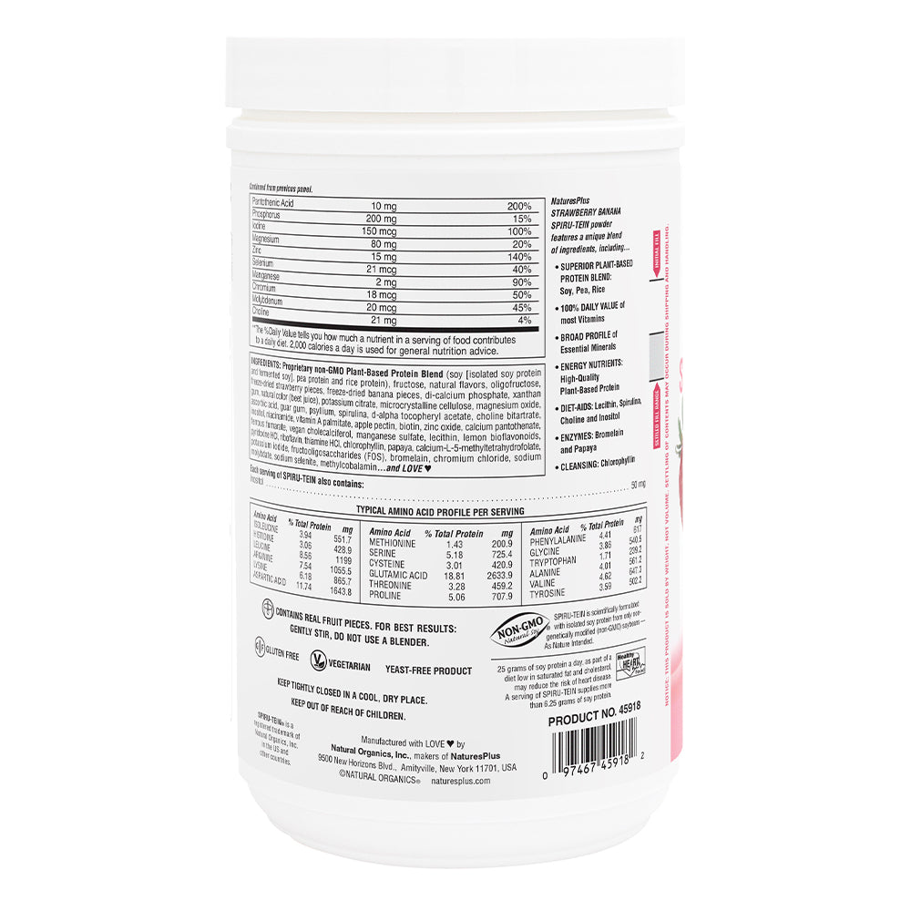 product image of SPIRU-TEIN® Protein Powder Meal** - Strawberry Banana flavor containing 1.16 LB