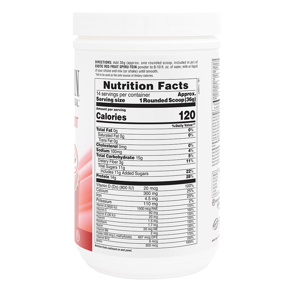 product image of SPIRU-TEIN® High-Protein Energy Meal** - Exotic Red Fruit containing 1.10 LB