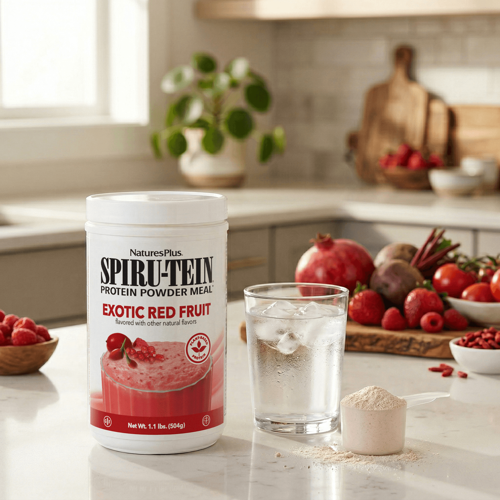 SPIRU-TEIN® Protein Powder Meal** - Exotic Red Fruit