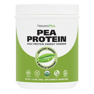 Frontal product image of Organic Pea Protein Powder containing 1.10 LB