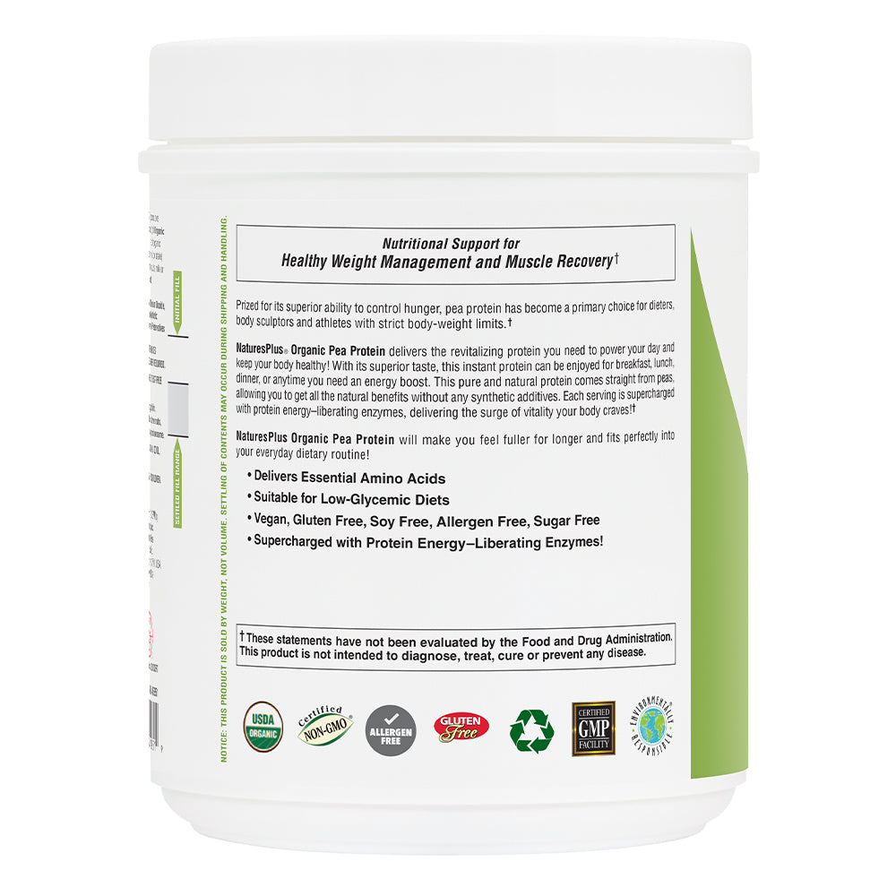 product image of Organic Pea Protein Powder containing 1.10 LB