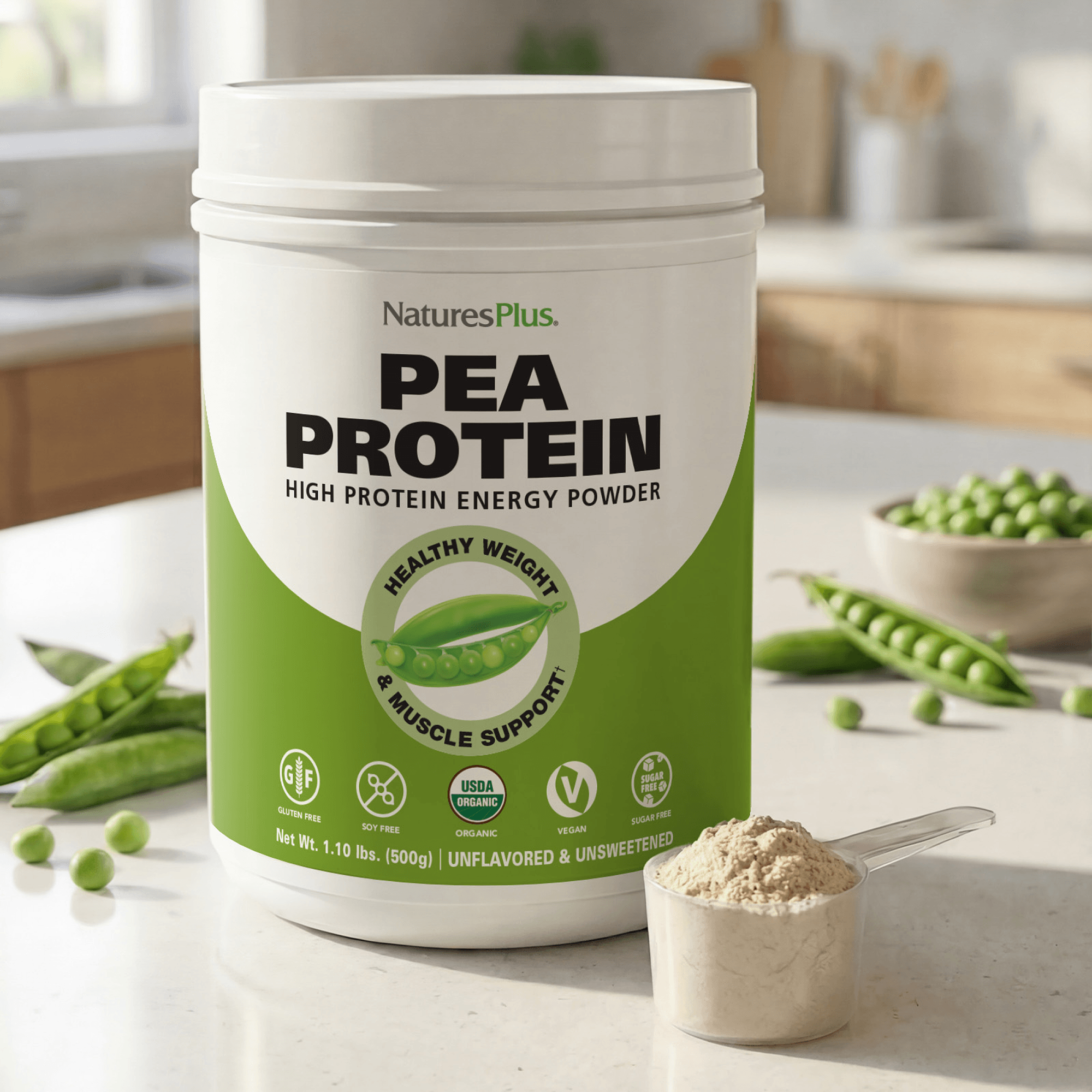 Organic Pea Protein Powder - 1.10 LB