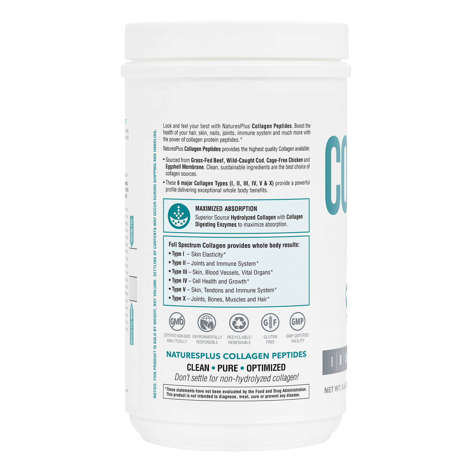 Collagen Peptides - 0.65 LB