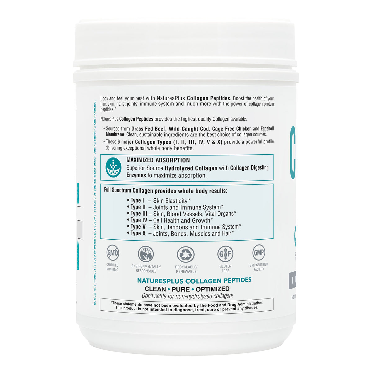 product image of Collagen Peptides containing 1.30 LB