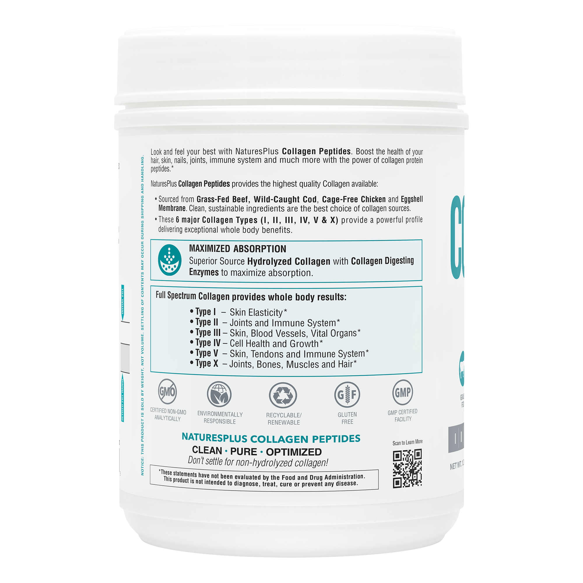 Collagen Peptides - 1.30 LB