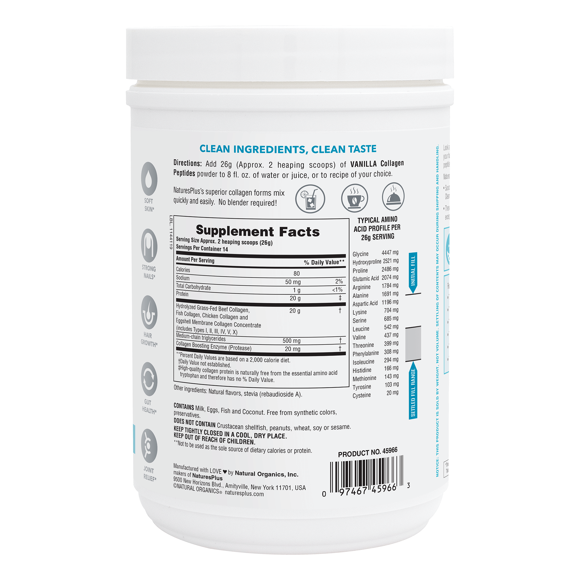 Collagen Peptides Vanilla - 0.80 LB