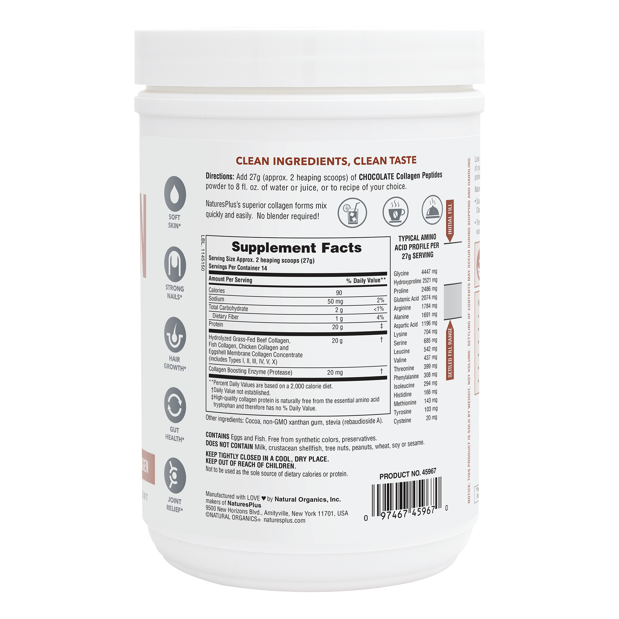 Collagen Peptides Chocolate - 0.83 LB