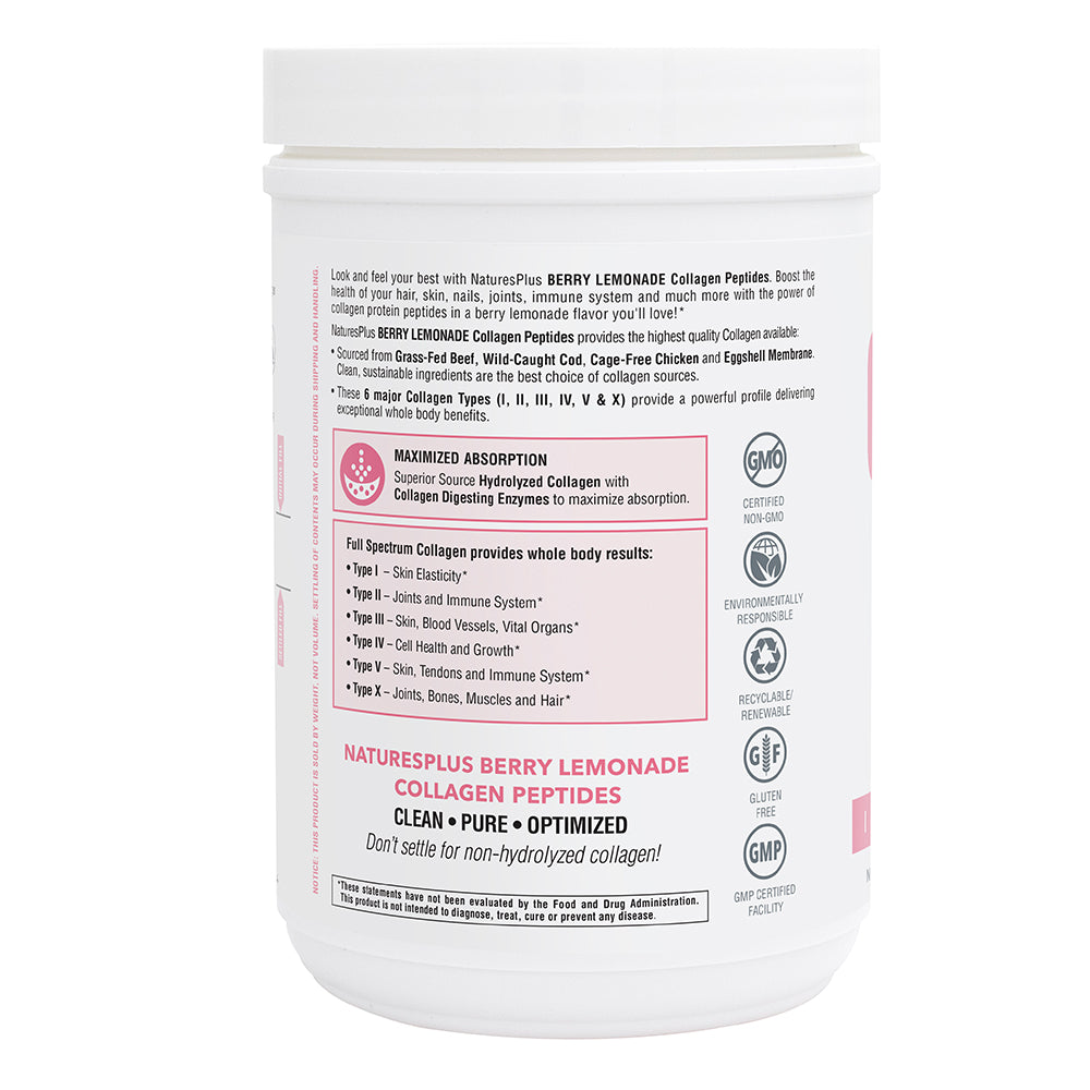 product image of Collagen Peptides Berry Lemonade containing 0.80 LB