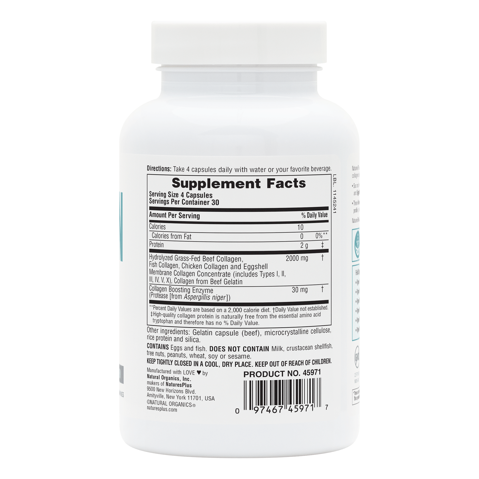Collagen Peptides Capsules - 120 Count