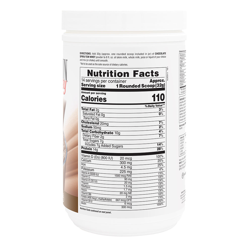 product image of SPIRU-TEIN® WHEY Shake - Chocolate containing 1 LB