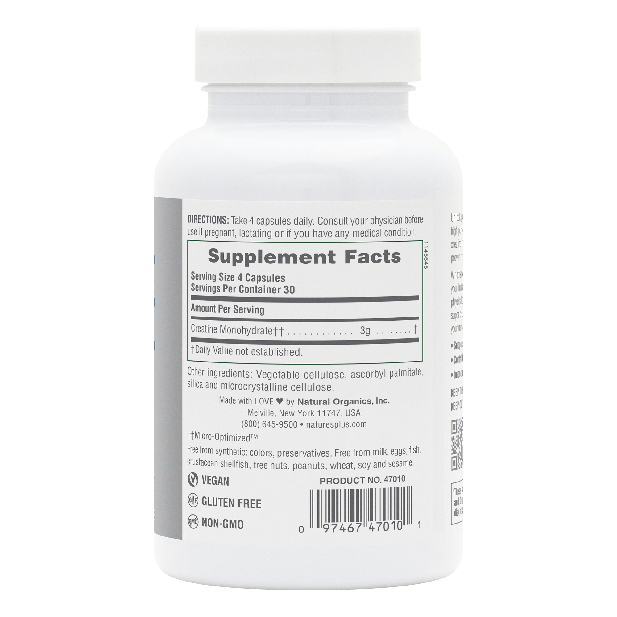 Creatine Micro-Optimized™ Capsules - 120 Count