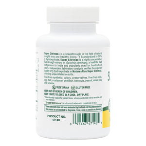 Second side product image of SUPER CITRIMAX® 1000 mg Tablets containing 60 Count