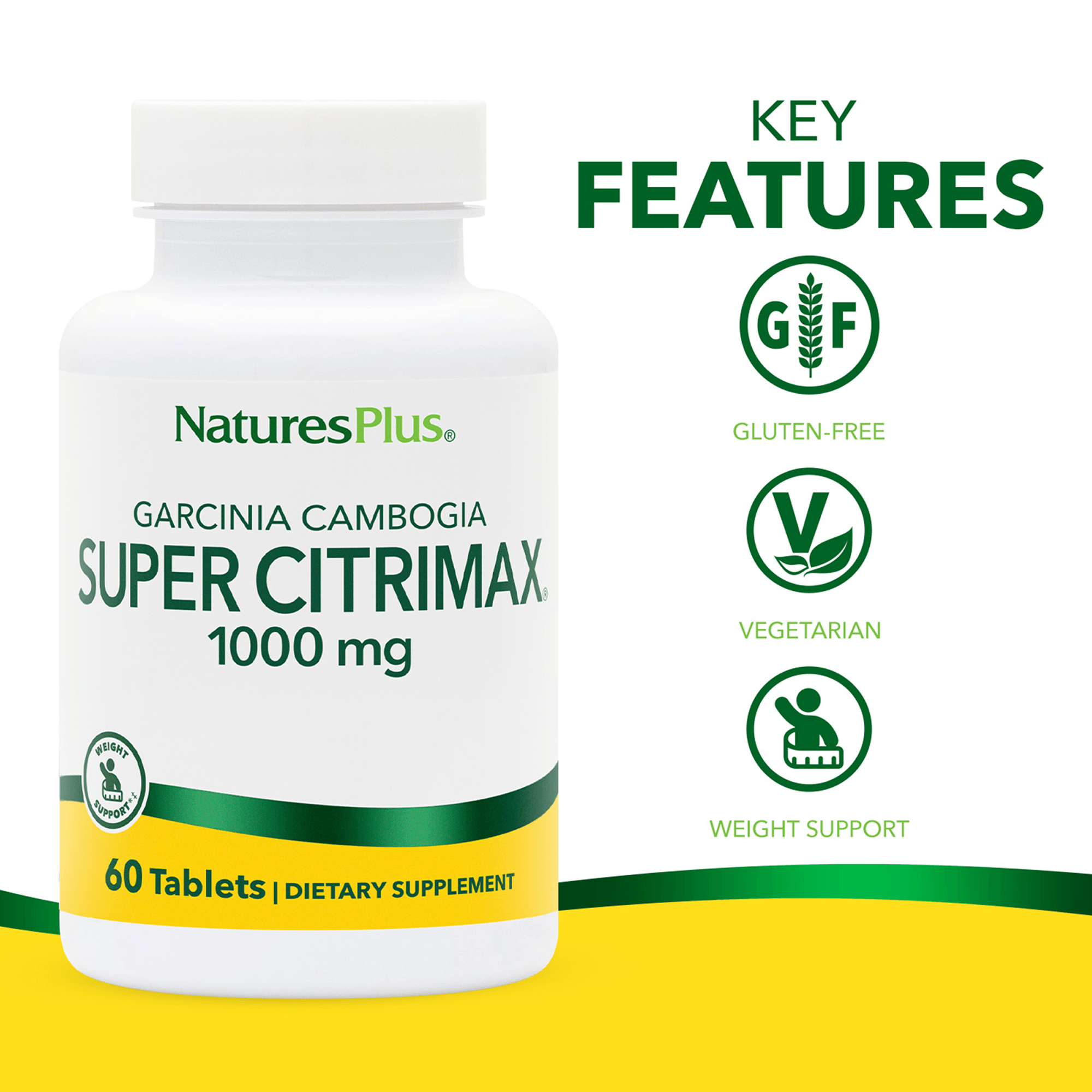 SUPER CITRIMAX® 1000 mg Tablets - 60 Count