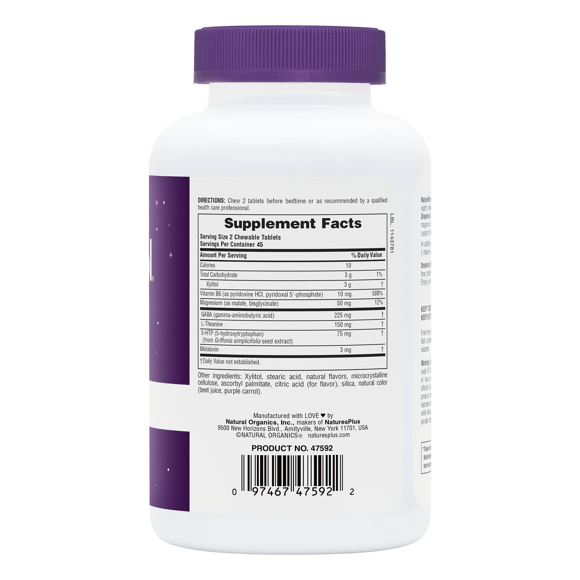 Dreaminol® Sleep Chewable - 90 Count