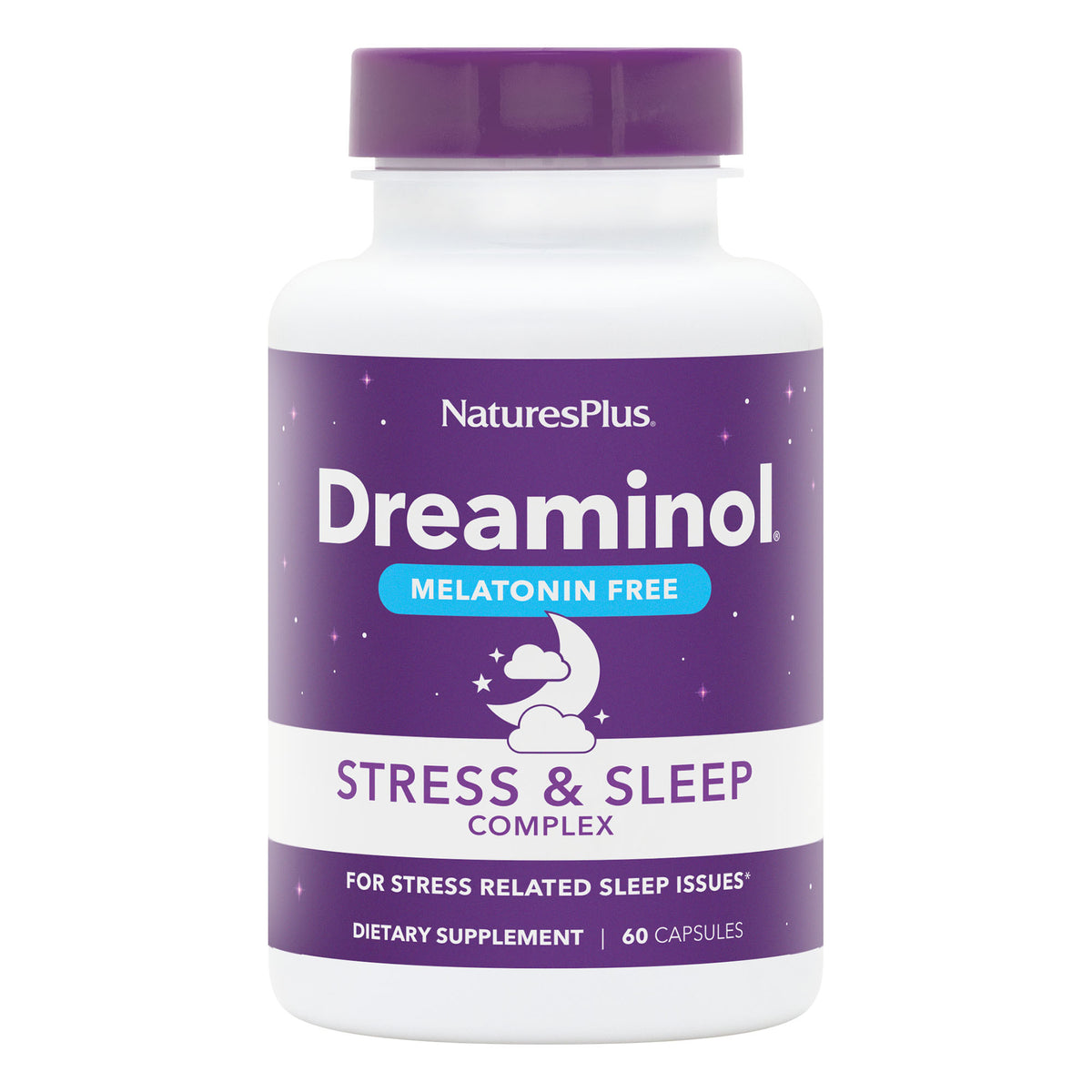 product image of Dreaminol® Stress & Sleep Complex without Melatonin containing 60 Count