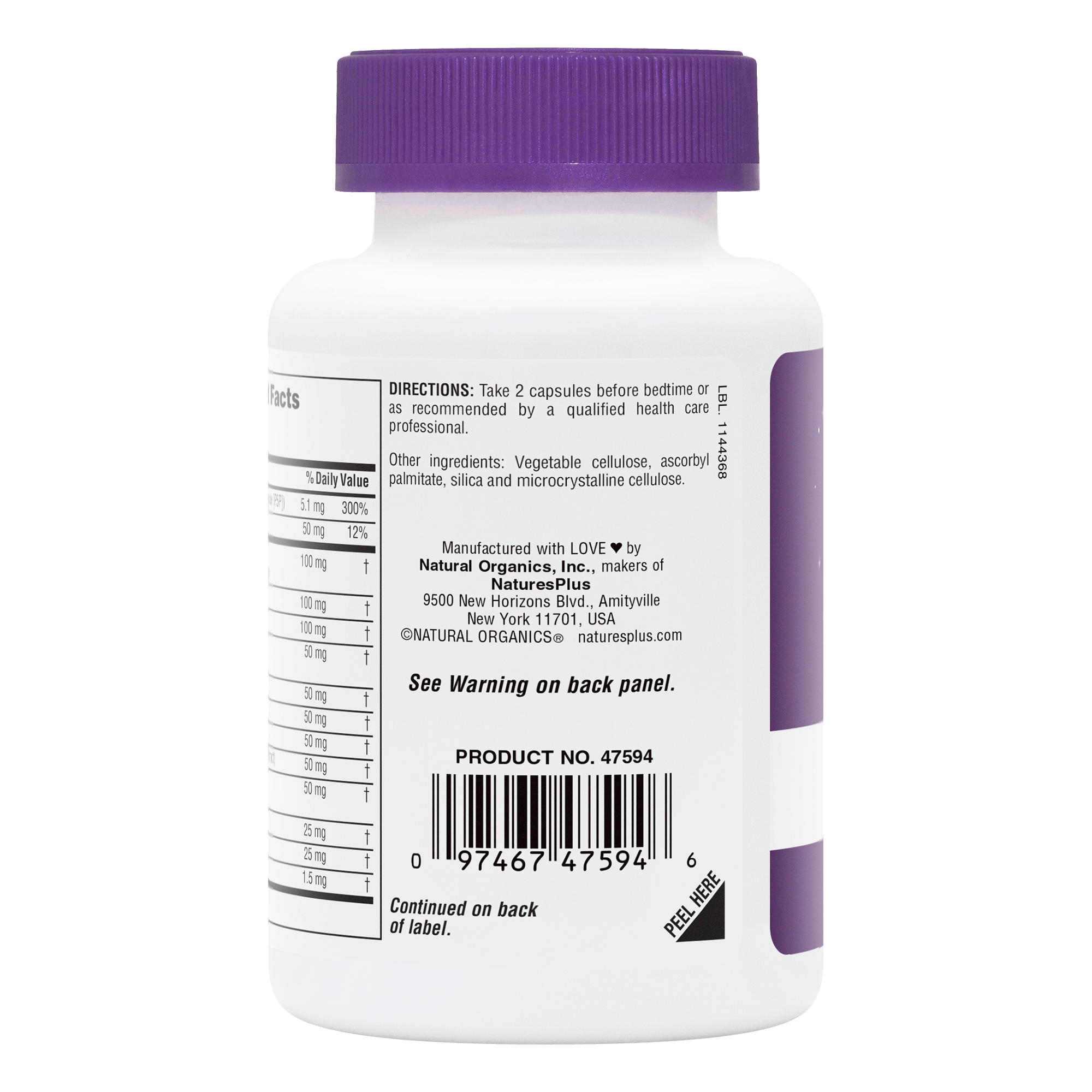 Dreaminol® Stress & Sleep Complex with Melatonin - 60 Count