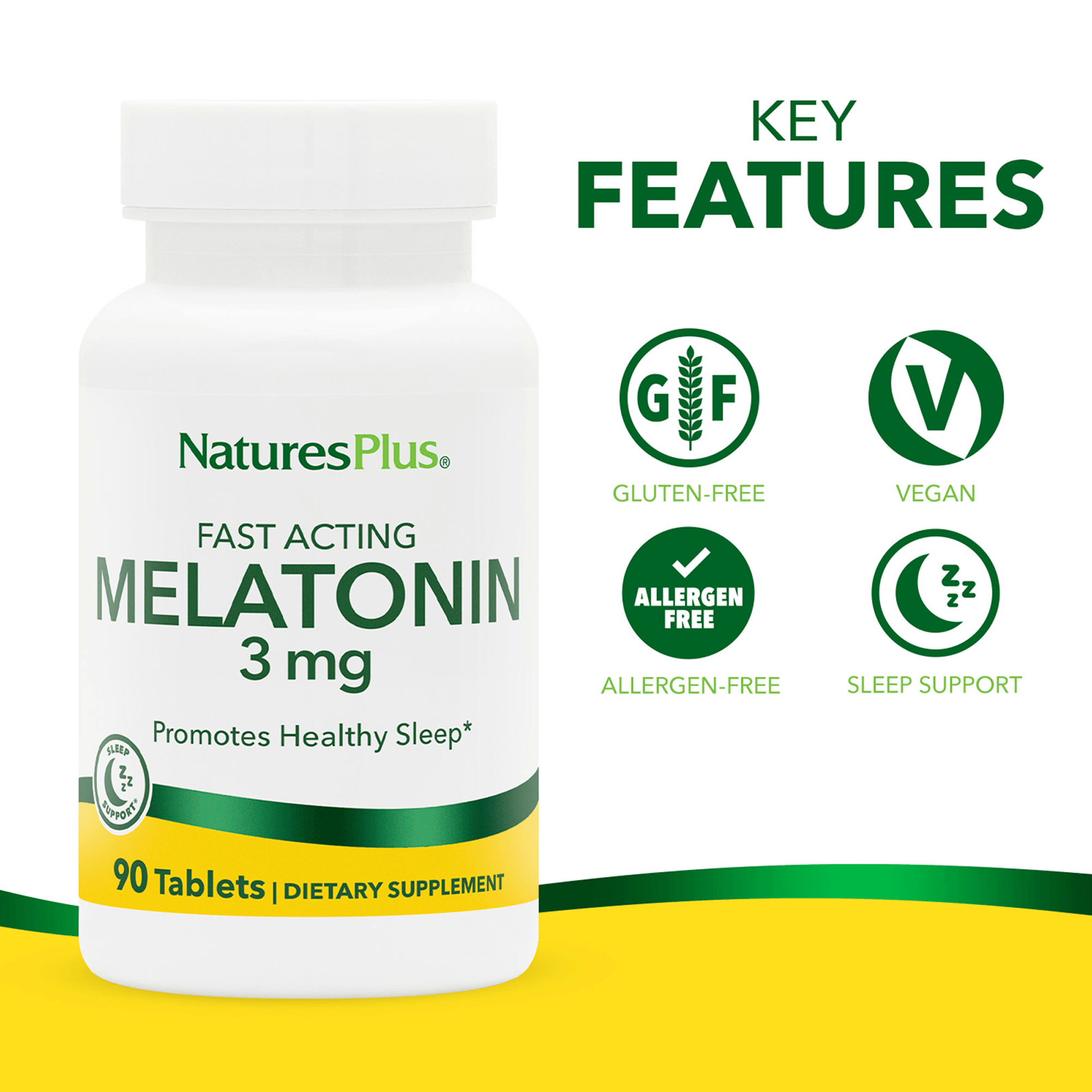 Melatonin 3 mg Tablets - 90 Count