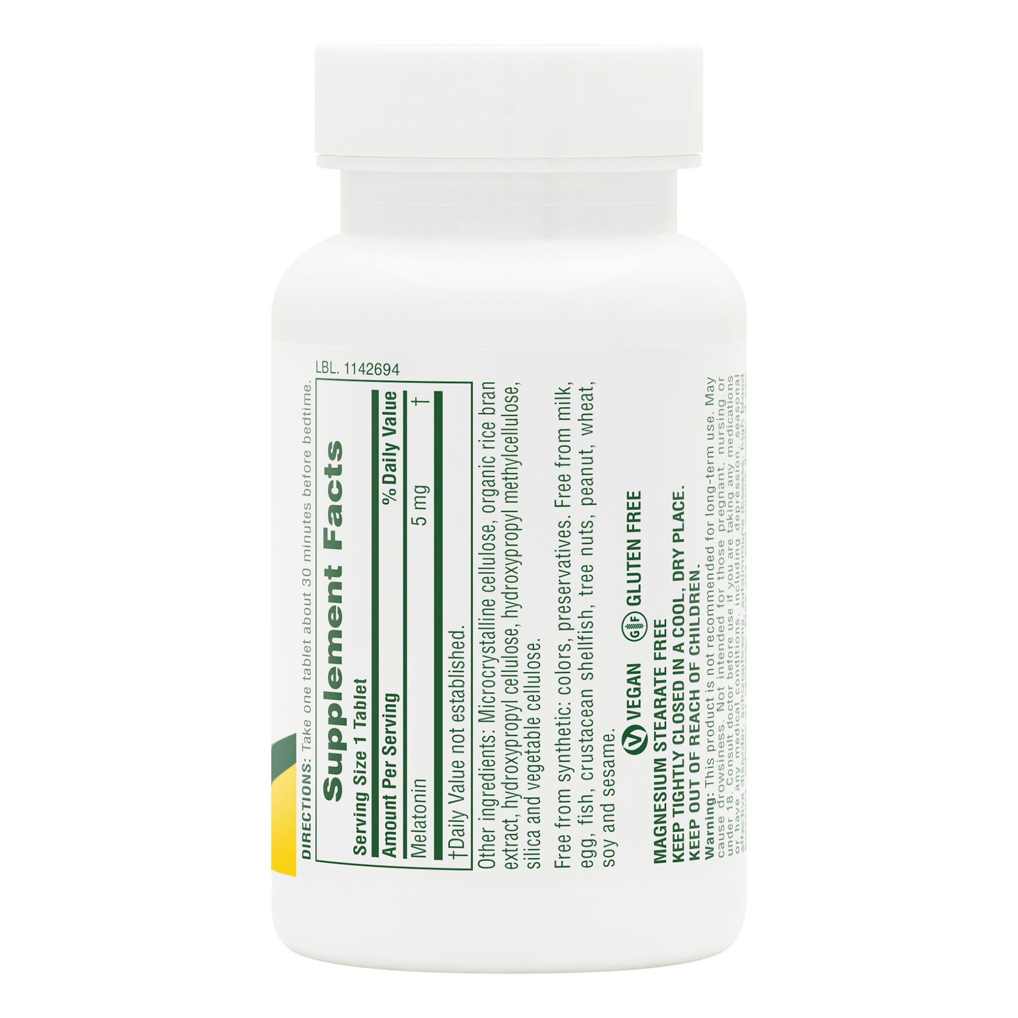 Melatonin 5 mg Tablets - 90 Count