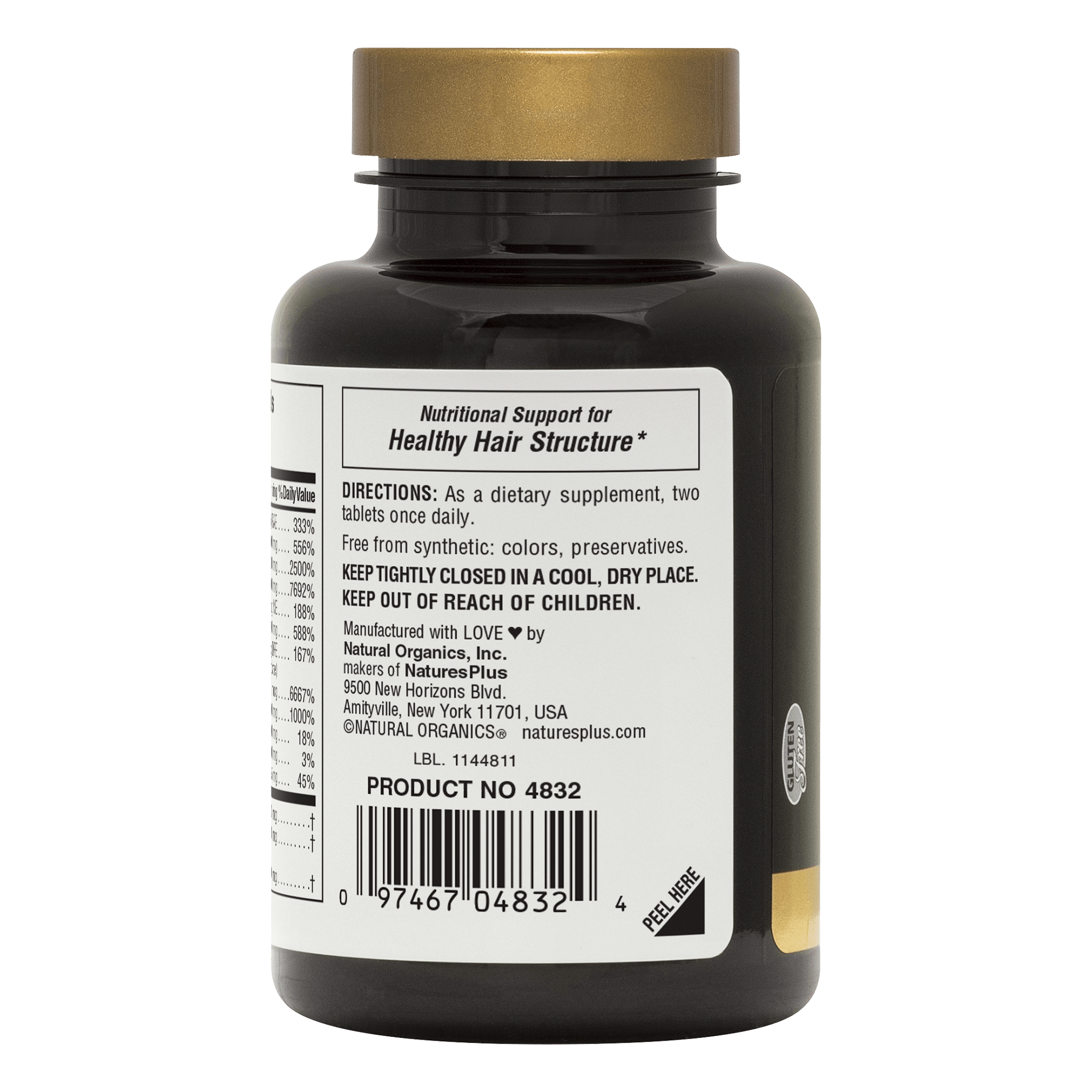 Men's Ultra Hair® Plus Sustained Release Tablets - 60 Count