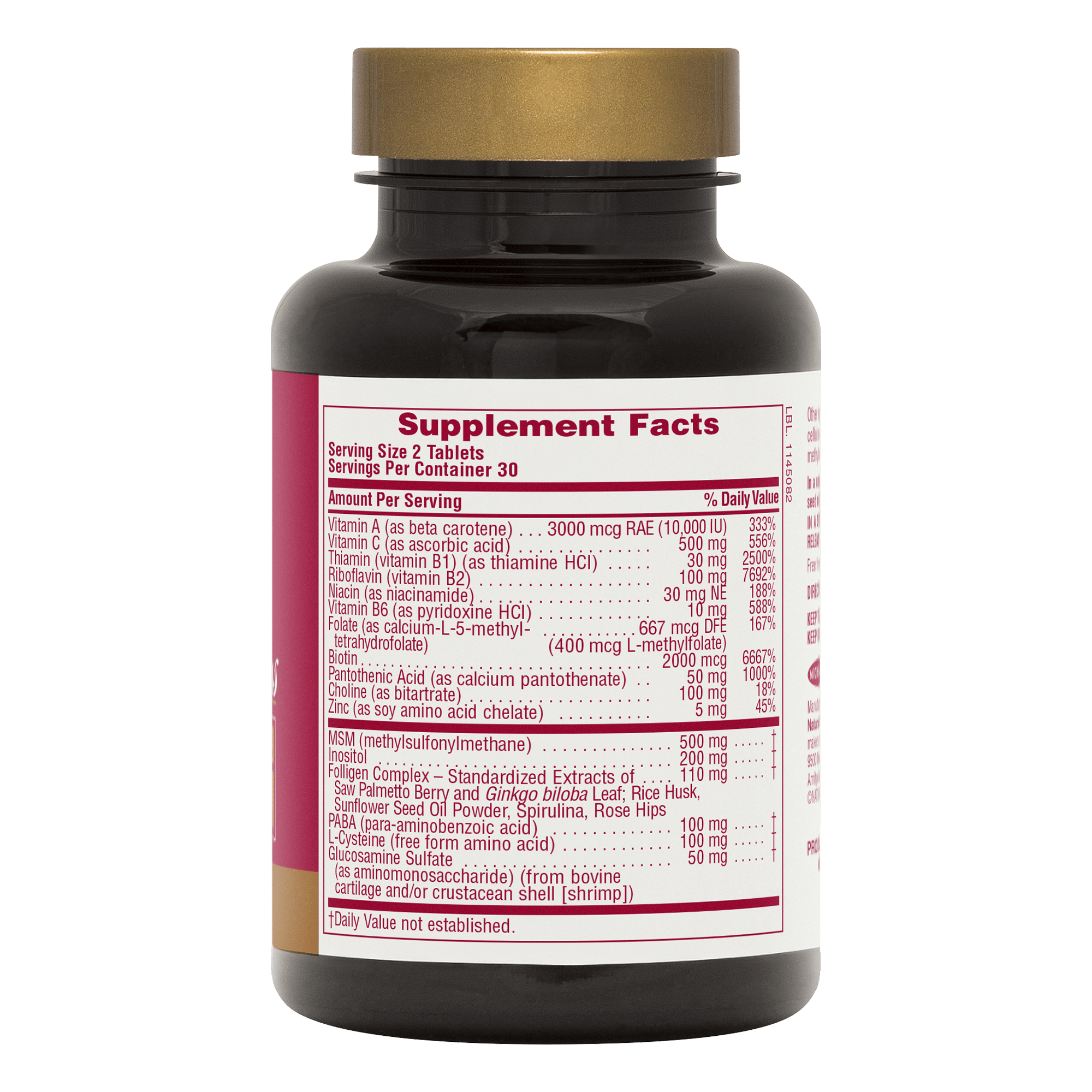 Ultra Hair® Plus Sustained Release Tablets - 60 Count