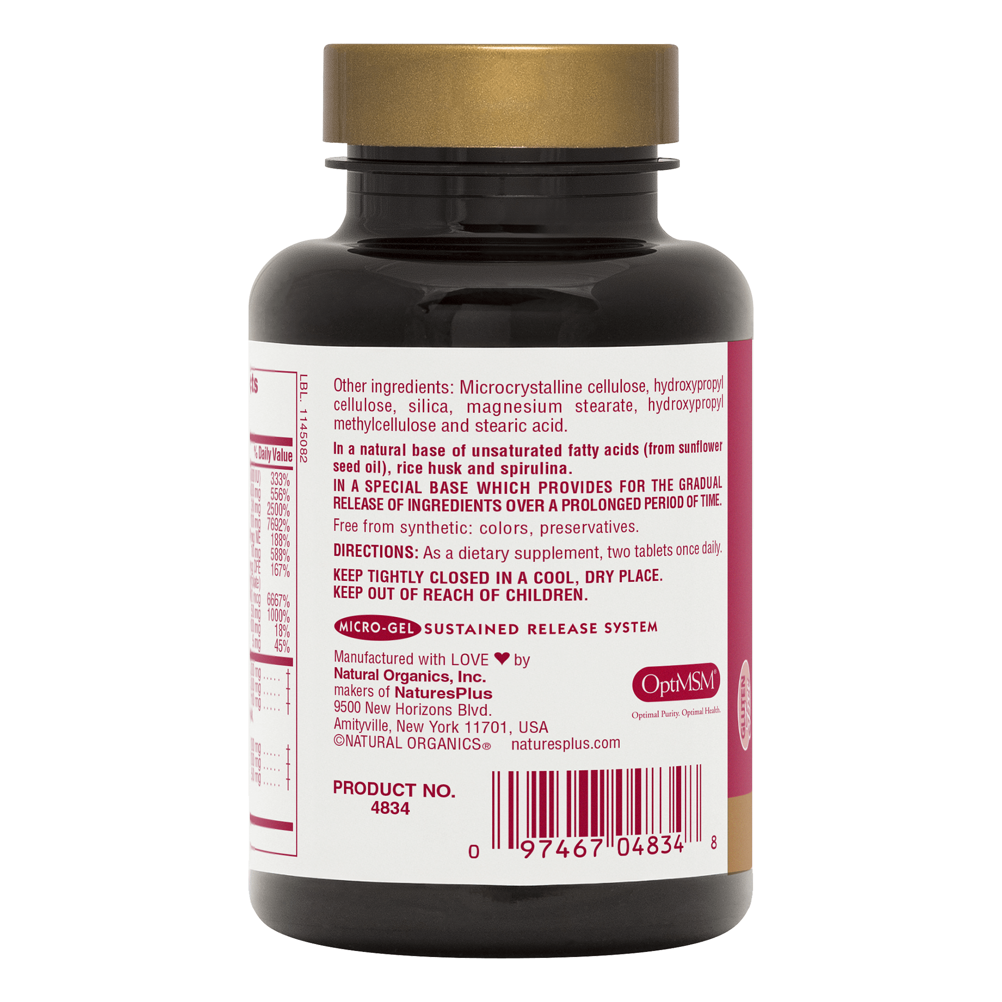 Ultra Hair® Plus Sustained Release Tablets - 60 Count